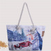 Meloke 2018   printed Girl Summer Shoulder Bag Big Tote Women Ladies Handbag canvas beach bags large size travel bags MN520