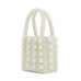 Pearls bag beaded box totes bag women party vintage handbag 2019 summer luxury brand white yellow blue wholesale drop shipping