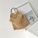 Rattan Cotton Rope Hollow Straw Woven Beach Bag Without Lining Storage Bag Fashion Women's Totes Fashion Shoulder Bags