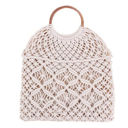 Rattan Cotton Rope Hollow Straw Woven Beach Bag Without Lining Storage Bag Fashion Women's Totes Fashion Shoulder Bags