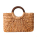 Women Vintage Rattan Handbag Female Bohemian Summer Beach Straw Bags Lady Simple Weave Bag Handmade Casual Large Tote SS3032