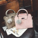 Women's Bag 2018 Handbag vintage Mini crossbody Bag Ladies leather Handbag Ball Shoulder Bag Motorcycle Messenger Top-Handle Bag