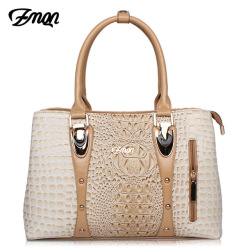 ZMQN Luxury Handbags Women Bags Designer Bags For Women 2019 Fashion Crocodile Leather Tote Bags Handbag Women Famous Brand A804