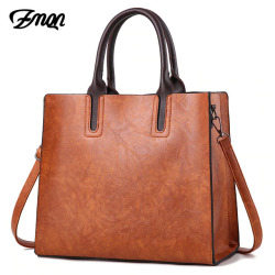 ZMQN Luxury Leather Bags Women Handbags 2019 Large Capacity Vintage Ladies Hand Bags Top-Handle Bag Solid Tote Sac Shoulder C901