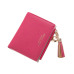 2018 Tassel Women Wallet Small Cute Wallet Women Short Leather Women Wallets Zipper Purses Portefeuille Female Purse Clutch