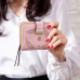 2018 design women's purse zipper Leather ladies wallet women luxury brand Small female wallet Hollow Leaves for credit cards