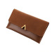 2019 New Leather Women Wallets Fashion Three Fold Design Women's Long Purse Patchwork Female Clutch Wallet Card Holder