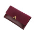 2019 New Leather Women Wallets Fashion Three Fold Design Women's Long Purse Patchwork Female Clutch Wallet Card Holder