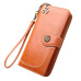 2019 New Vintage Button Phone Purses Women Wallets Female Purse Leather Brand Retro Ladies Long Zipper Woman Wallet Card Clutch