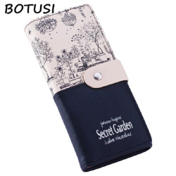 BOTUSI Women Wallets Ladies Card Purse Clutch Female Carteras Mujer Monederos Women's Bag Feminina Clutch Wallet Long Purses