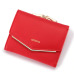 Jamarna Wallet Female PU Leather Women Wallets Hasp Coin Purse Wallet Female Vintage Fashion Women Wallet Small Card Holder Red