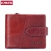 KAVIS Genuine Leather Women Wallet Female Long Clutch Lady Walet Portomonee Rfid Luxury Brand Money Bag Magic Zipper Coin Purse