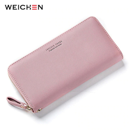 WEICHEN Wristband Women Long Clutch Wallet Large Capacity Wallets Female Purse Lady Purses Phone Pocket Card Holder Carteras