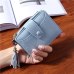 WESTERN AUSPICIOUS Women Wallet 2018 New Purple Blue Gray Black Wallet Female Zipper And Hasp Lady Card Holder