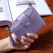 WESTERN AUSPICIOUS Women Wallet 2018 New Purple Blue Gray Black Wallet Female Zipper And Hasp Lady Card Holder
