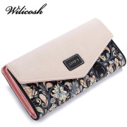 Wilicosh Fashion Printing Women Wallets Leather Women Purse High Quality Wallet Female Clutch Large Capacity WBS125