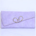 Women Wallets Faux Leather Long Section Hasp Purse Mickey Head Oblique Cover Type Three Fold Clutch Coin Pocket Card Holder