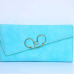 Women Wallets Faux Leather Long Section Hasp Purse Mickey Head Oblique Cover Type Three Fold Clutch Coin Pocket Card Holder