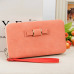 2019 Purse wallet female big capacity brand card holders cellphone pocket gifts for women money bag clutch wristlet bags Bow tie