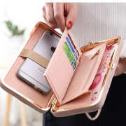 2019 Purse wallet female big capacity brand card holders cellphone pocket gifts for women money bag clutch wristlet bags Bow tie