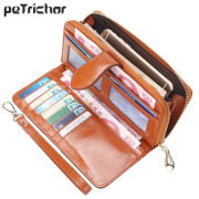 Hot Selling Many Departments Women Wallet High Quality Wristlet Clutch Wallet Female Card Holder Leather Ladies Long Purses