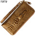 Ladies leather wallets 3D crocodile alligator women purse clutch Long Female Wristlet coin purse Phone Pocket Handy Girls Wallet