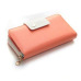 Large Capacity Women Long Slim Wallet Female Coin Purse  Leather Zipper Clutch Lady Handbag Phone Card Photo Holder Wristlet