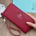 New Korean Women's Fashion Trend PU Wristlet Wallet Fashion Leisure Hand Wallet With Card Holder Long Wristlet Wallet