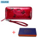 VICKAWEB Wristlet Wallet Female Animal Prints Women Wallets Genuine Leather Purses Ladies Fashion Zipper Purse Standard Wallets