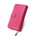 Women Wallet Female Purse Women Leather Wallet Long Trifold Coin Purse Card Holder Money Clutch Wristlet Multifunction Zipper