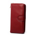 Women Wallet Female Purse Women Leather Wallet Long Trifold Coin Purse Card Holder Money Clutch Wristlet Multifunction Zipper