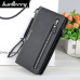 Women Wallets Leather Purse Long Zipper Casual Clutch Wallet Wristlet Portefeuille Carteira Feminina Monedero Solid Black Colors