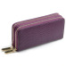 Women's Long Wallet Genuine Leather Double Zipper Serpentine Embossing Female Clutch Bag Coin Purse Card Holder Wristlet Strap